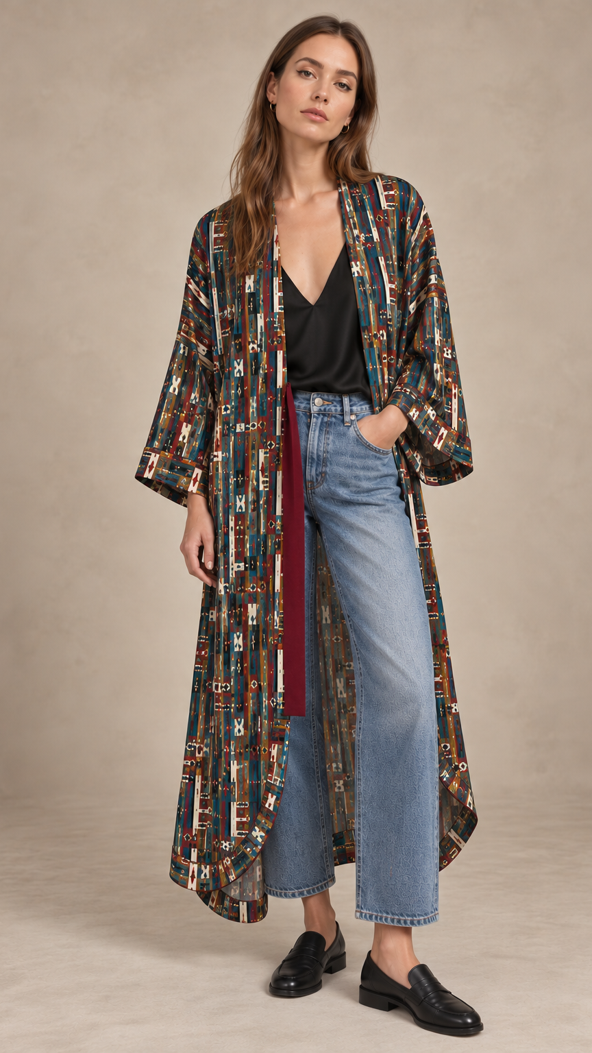 Journey Robe - Tapestry print