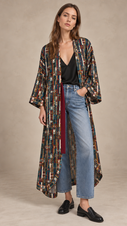 Journey Robe - Tapestry print