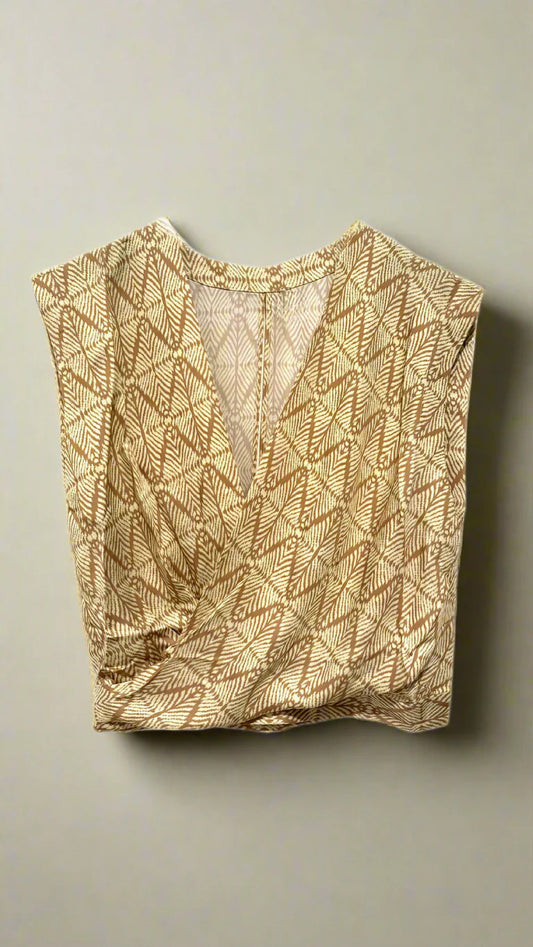 Delia Surplice Blouse - Tender Yellow
