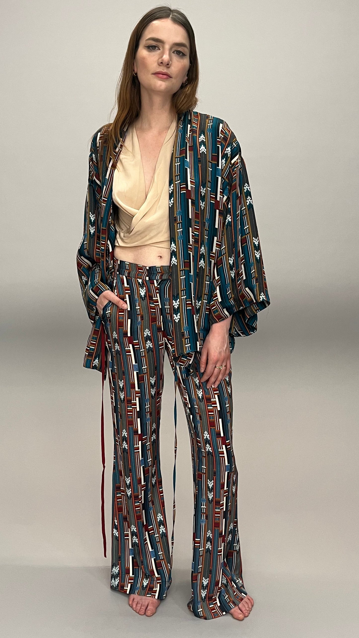 Joplin Robe - Traveler Print