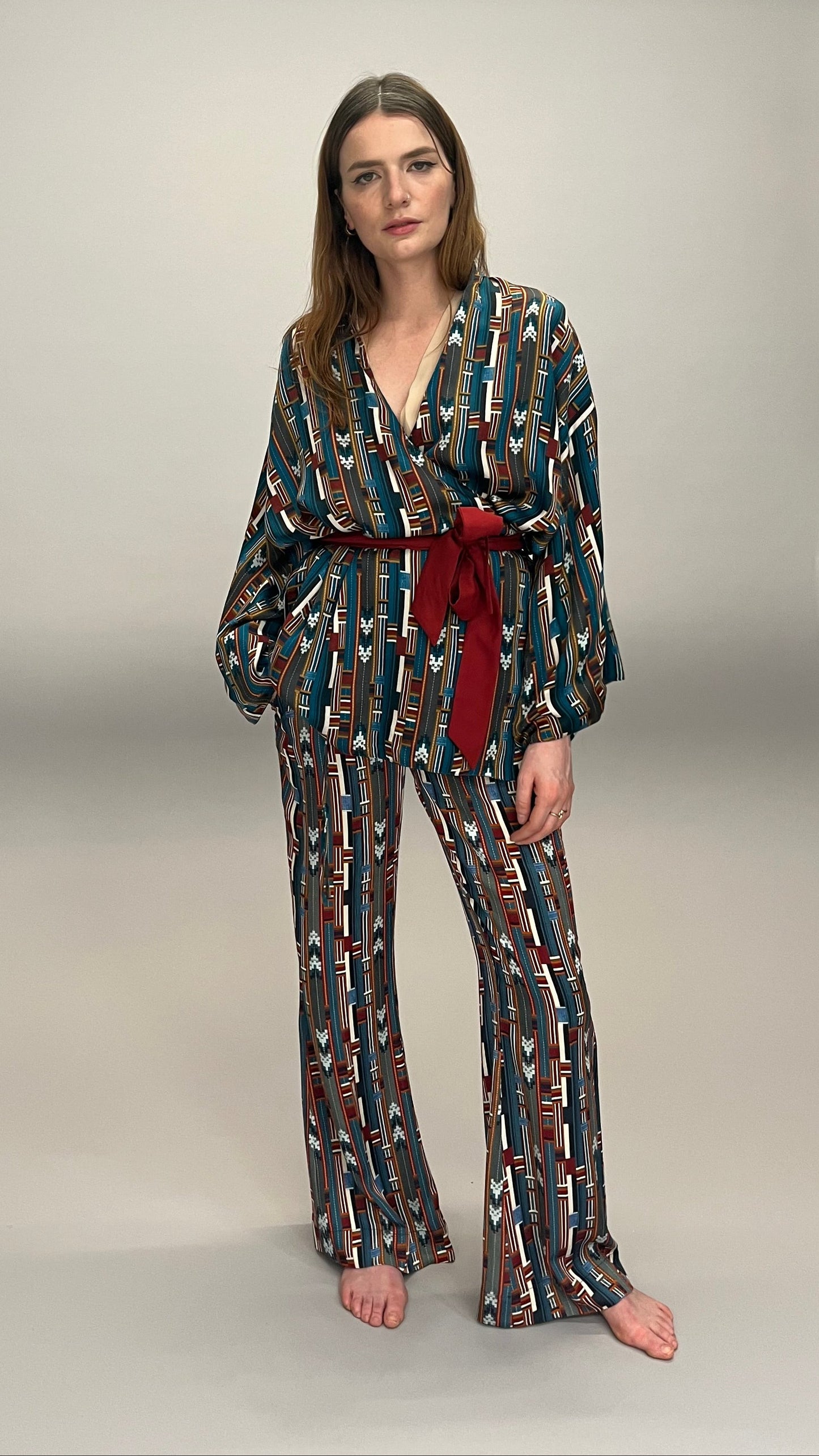 Joplin Robe - Traveler Print